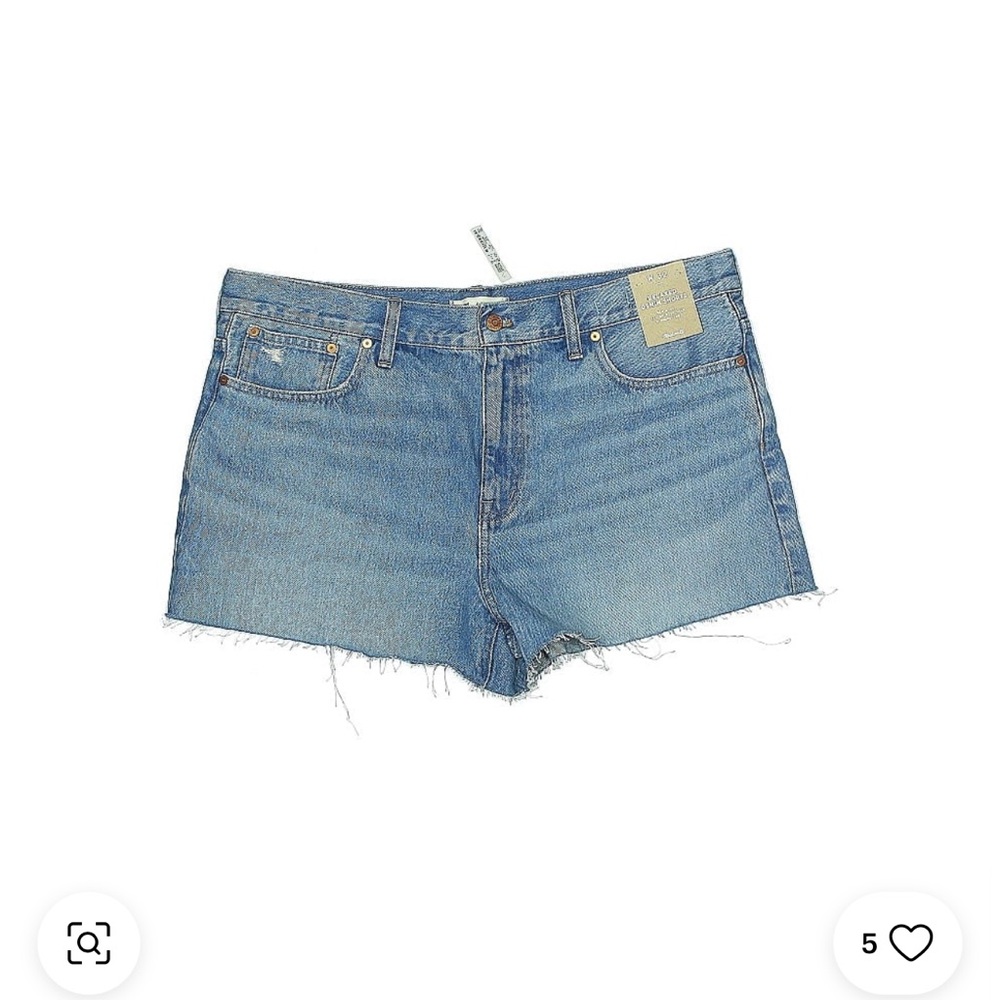 NWT Madewell Women's Blue Denim Shorts Sz 32
